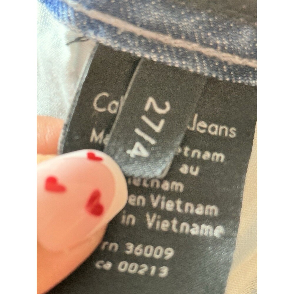 Calvin Klein Jeans Flare Fit Bootcut Blue Jeans Women’s Size 27/4 RN 36009 - Picture 13 of 13